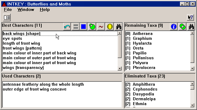 Intkey window after setting tolerance to 1