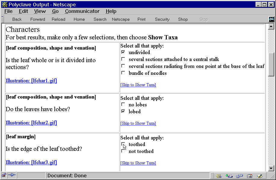 PollyClave - character and state selection